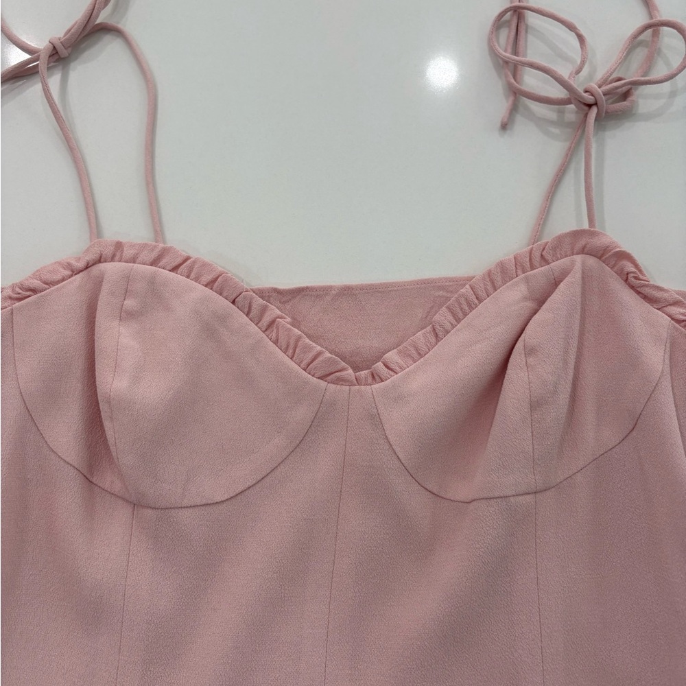 🌸 Wilfred Fable Dress | Pink Crepe | Size 8 | | SOLD OUT In Stores - Picture 4 of 14